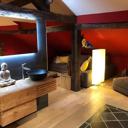 Jacuzzi - Bbq - Jardin - Garden - Le Tulipier Apartament Olne